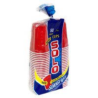 Solo SoloGrips Plastic Cups, 50-Count Package of 9-Ounce Cups (Pack of 6)