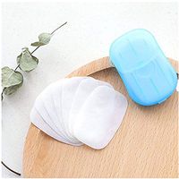 Kuhxz Hand Washing Soap Pape Sheets, 200 Sheet 10 Set Disposable Hand Washing Tablet Portable Camping Hiking Hand Soap for Kids,Tourism,Travel,BBQ,Party,School (A: Random Color 1 Boxes 20 Sheet)