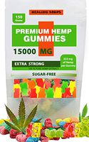 Premium Organic Hemp Sugar-Free Gummies Natural Health Support 15000MG, 166MG Each, High Potency Relaxing, Stress & Anxiety Relief Rich in Vitamins B, E, C, D, Omega 3, 6, 9 Super Friendly Gummy Bears