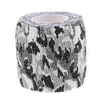 2" 14.8ft Self Adhesive Camouflage Tape Cling Telescope Wrap Camo Stretch Bandage for Outdoor Camping Hunting Equipment - Snow Camo