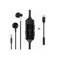 Cell Phone Call Recorder Earphone for iPhone Cellular Calls Skype Facebook Messenger Whatsapp Voice Call Recording (with Connector)