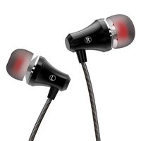 VddSmm Earphones Stereo in Ear Earbuds Headphones with Microphone and Volume Control 3.5 mm Plug Compatible Multiple Audio Device Black