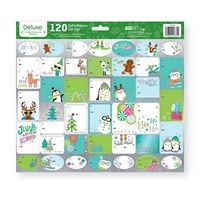 Paper Craft Deluxe Holiday Self Adhesive Gift Labels - 120 Count - Juvenile