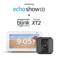 Echo Show 5 (Sandstone) with Blink XT2 Outdoor/Indoor Smart Security Camera
