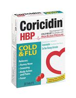 Coricidin HBP Cold & Flu Relief Tablets 20CT (Pack of 12)