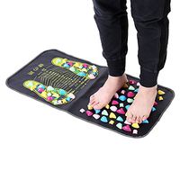 Foot Massage Mat with Stone, Reflexology Foot Massager Mat for Pain Relief Stone Foot Mat