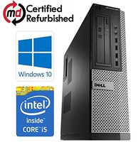 Dell OptiPlex Business High Performance Desktop Computer Tower PC (Intel CI5 3.1GHz, 8GB Ram, 2TB HDD + 120GB SSD, Wireless WiFi, DVD-RW) Windows 10 Pro (Certified Refurbished)