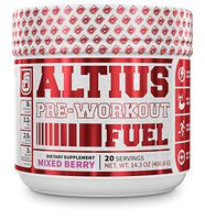 ALTIUS Pre-Workout Supplement - Naturally Sweetened - Clinically Dosed Powerhouse Formulation - Increase Energy & Focus, Enhance Endurance - Boost Strength, Pumps, & Performance - Mixed Berry Blast (14.3 OZ)