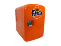 Coca-Cola FA04 Fanta Personal Cooler. 12 volt & 110V DC for your home, 6 can, Orange