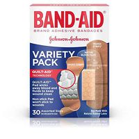 Johnson & Johnson 4848 Band-Aid Adhesive Bandage, Assorted, 30ct (Pack of 24)