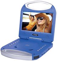 Sylvania 10-Inch Portable DVD Player with Integrated Handle and USB/SD Card Reader, Blue