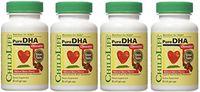 ChildLife, Pure DHA Chewable, Natural Berry Flavor, 4Pack (90 Soft Gel Caps Each) Dvvle