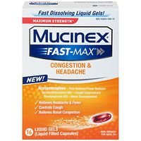 Mucinex Fast-Max Liquid Gels - Congestion & Headache 16 Ct.