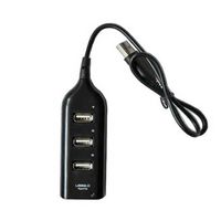 Gotd USB 2.0 Hi-Speed 4-Port Splitter Hub Adapter For PC Computer Notebook New (Black)