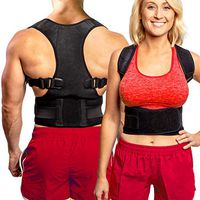 Back Brace Posture Corrector XL | Best Fully Adjustable Support Brace | Improves Posture and Provides Lumbar Support | For Lower and Upper Back Pain | Men and Women (Extra Large)