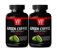 Green Coffee Bean Extract Pills - Pure Green Coffee Extract 800mg (2 Bottles 120 Capsules)