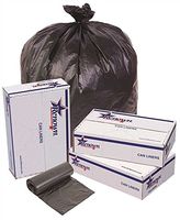 Renown Trash Can, Black, 40X48, 16Mic, 25 Liners, 10 Rolls Per Case-2478867