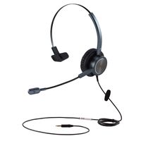 3.5mm Cell Phone Headset with Noise Cancelling Microphone Compatible with iPhone Huawei Xiaomi Samsung ZTE BlackBerry Mobile Phone and Smartphones