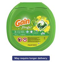 4COU Flings Laundry Detergent Pods, Original Scent, 0.06 Pac, 72/Container