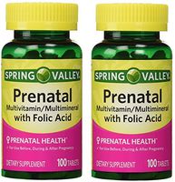 Spring Valley - Prenatal, Multivitamin, Multimineral, Twin Pack 200 Tablets Total