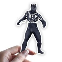 Grantedesigns Black Panther Sticker from Avengers Marvel Decal for Laptop or Any Flat Surface