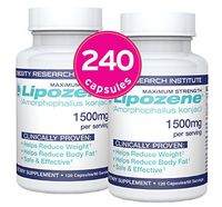 Lipozene Weight Loss Pills (2 Bottles / 120 Count Mega Bottle Bundle)