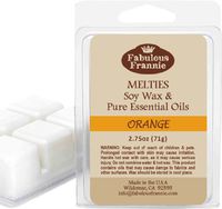 ORANGE 2.75oz of 100% Pure & Natural Soy Candle Meltie/Tart/Melts made with Pure Sweet Orange and Lemongrass Essential Oils