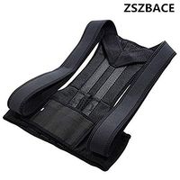 Posture Corrector for Women & Men - Best Adjustable Back Brace for Slouching, Neck Pain Relief (M)