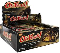 Oh Yeah! Bar, Peanut Butter and Caramel, 3-Ounce Bars, 12-count