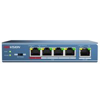 HIKVISION DS-3E0105P-E, 4-Port 10/100 Mb/s PoE-Compliant Unmanaged Network Switch