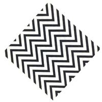 Just Artifacts Paper Party Napkins 6.5" 20pcs Chevron Black - Click for more colors & patterns!