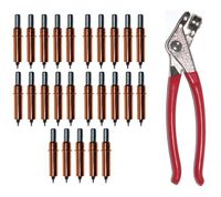 Boulderfly 25 Pc. 1/8" Cleco Fasteners with Cleco Pliers