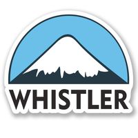 Whistler Ski Snowboard Vinyl Sticker Decal Laptop Car Bumper Sticker Travel Luggage Car iPad Sign Fun 5"