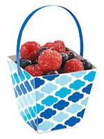 amscan Blue and White Square Treat Cups (24 ct)