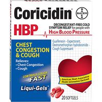 Coricidin HBP Chest Congestion & Cough Liqui-Gels 20 ea           