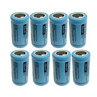 3.7V icr18350 Batteries Rechargeable Lithium ion Battery 8Pcs