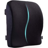 5 STARS UNITED Back Support for Office Chair - Memory Foam Lumbar Pillow - Large Perfect Cushion for Car, Computer and Desk Seat