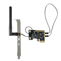 Extaum Desktop PC Remote Control Switch Card eWeLink Mini PCI-e WiFi Wireless Smart Relay Module Restart Switch Turn On/Off Computer Boot Card Fixed Plate with External Antenna & 1PCS