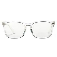Pro Acme Blue Light Blocking Glasses for Women Men Square Computer Eyewear (Transparent)