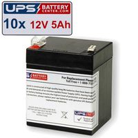 (10) 12V 5Ah F2 - HP Compaq 204503-001 UPS New Battery Set by UPSBatteryCenter