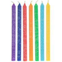 Rainbow Hanukkah Candles Holiday Decor Gift 45 Count