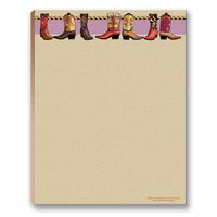 Cowboy Boots Western Note Pad - Southwest Texas, Arizona, New Mecixo
