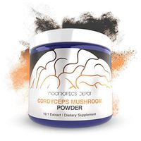 Cordyceps Mushroom Powder | 10:1 Extract | 30 Grams | Cordyceps militaris | Organic Whole Fruiting Body Mushroom Supplement | Supports Healthy Immune System