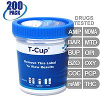 MiCare [200pk] - 12-Panel Multi Drug Test Cup (AMP/BAR/BUP/BZO/COC/mAMP/MDMA/MTD/OPI/OXY/PCP/THC) #MI-TDOA-6124