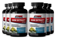Blood Pressure Support Supplement - NONI Extract 500mg - Blood Pressure Supplement - 6 Bottles 360 Capsules