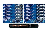 Herb Airtight Tube Pocket Protector with Juicy Jay's Blueberry 1.25 Flavored Hemp Rolling Papers 10 Count DC Crafts Nation- Tiki Man