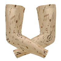 LEVEIS Music Notes Arm Sleeves UV Protection for Men Women Sunblock Protective Gloves Running Golf Cycling Driving Long Arm Cover 1 Pair