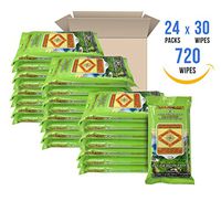 Trailblazer Biodegradable Wet Wipes for No Rinse Bathing and Showers. Great for Camping, Travel, Body Cleansing, Personal Hygiene and Cleaning. Vitamin E and Aloe Enriche (24 Packs)