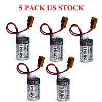 3.6V 1200mAh ER3V PLC Li Battery for Omron Toshiba Instrument Power US Stock (Pack of 5)