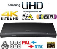 SAMSUNG M9500 UHD - Wi-Fi - Dual HDMI - 2K/4K - Region Free Blu Ray Disc DVD Player - PAL/NTSC - USB - 100-240V 50/60Hz for World-Wide Use & 6 Feet Multi System 4K HDMI Cable